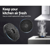 darrahopens Appliances > Kitchen Appliances Devanti Range Hood Rangehood Carbon Charcoal Filters Under Cupboard Replacement For Ductless Ventless