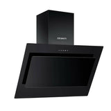 darrahopens Appliances > Kitchen Appliances DEVANTI Rangehood 900mm Black Angled Side Draft Range Hood Canopy Glass 90cm