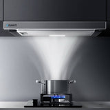darrahopens Appliances > Kitchen Appliances Devanti Rangehood Range Hood Stainless Steel Slide Out Kitchen Canopy 60cm 600mm Black