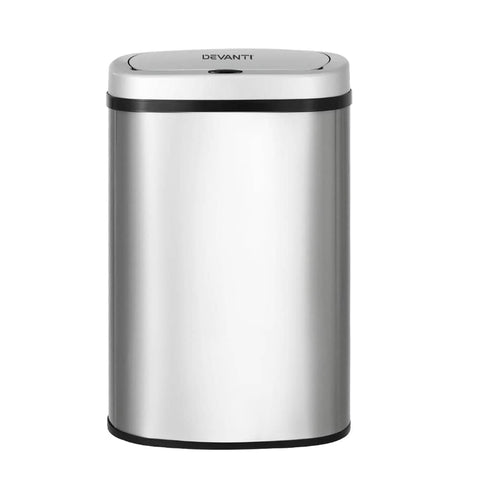 Darrahopens Appliances > Kitchen Appliances Devanti Sensor Bin Motion Rubbish Stainless Trash Can Automatic Touch Free Bins