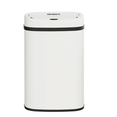 Darrahopens Appliances > Kitchen Appliances Devanti Sensor Bin Motion Rubbish Trash Can Automatic Touch Free Kitchen White