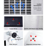 darrahopens Appliances > Kitchen Appliances Devanti Stainless Steel Commercial Ice Cube Maker