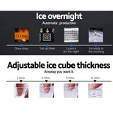 darrahopens Appliances > Kitchen Appliances Devanti Stainless Steel Commercial Ice Cube Maker