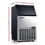 darrahopens Appliances > Kitchen Appliances Devanti Stainless Steel Commercial Ice Cube Maker