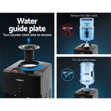 darrahopens Appliances > Kitchen Appliances Devanti Water Cooler Dispenser Mains Bottle Stand Hot Cold Tap Office Black