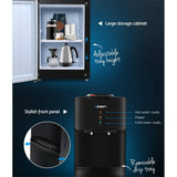darrahopens Appliances > Kitchen Appliances Devanti Water Cooler Dispenser Mains Bottle Stand Hot Cold Tap Office Black