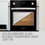 darrahopens Appliances > Kitchen Appliances EuroChef 60cm Stainless Built-in 70L Grill 8 Function Fan Forced Electric Wall Oven