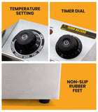 darrahopens Appliances > Kitchen Appliances EuroChef Commercial Electric Deep Fryer Frying Basket Chip Cooker Fry Scoop