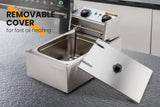 darrahopens Appliances > Kitchen Appliances EuroChef Commercial Electric Deep Fryer Frying Basket Chip Cooker Fry Scoop