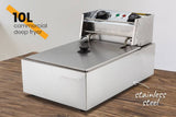 darrahopens Appliances > Kitchen Appliances EuroChef Commercial Electric Deep Fryer Frying Basket Chip Cooker Fry Scoop