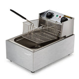darrahopens Appliances > Kitchen Appliances EuroChef Commercial Electric Deep Fryer Frying Basket Chip Cooker Fry Scoop