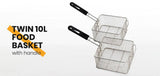 darrahopens Appliances > Kitchen Appliances EuroChef Commercial Electric Deep Fryer Twin Frying Basket Chip Cooker Fry