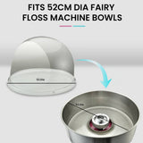 Darrahopens Appliances > Kitchen Appliances EUROCHEF Commercial Fairy Floss Cotton Candy Maker Machine Bubble Cover 52cm