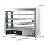 Darrahopens Appliances > Kitchen Appliances EUROCHEF Commercial Food Warmer Electric 1000W 4-Tier Hot Display Stainless Steel Cabinet