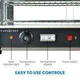 Darrahopens Appliances > Kitchen Appliances EUROCHEF Commercial Food Warmer Electric 1000W 4-Tier Hot Display Stainless Steel Cabinet