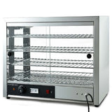 Darrahopens Appliances > Kitchen Appliances EUROCHEF Commercial Food Warmer Electric 1000W 4-Tier Hot Display Stainless Steel Cabinet