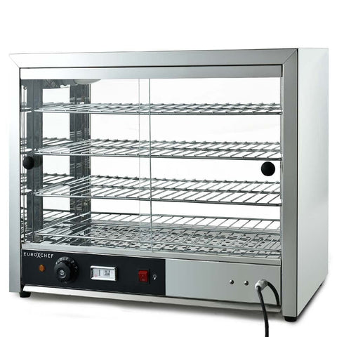 Darrahopens Appliances > Kitchen Appliances EUROCHEF Commercial Food Warmer Electric 1000W 4-Tier Hot Display Stainless Steel Cabinet