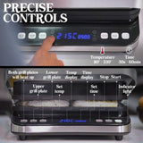 darrahopens Appliances > Kitchen Appliances EUROCHEF EUC-CG7 Smart Multi Contact Grill Sandwich Panini Press Maker Fast Cafe Style