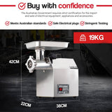 darrahopens Appliances > Kitchen Appliances EUROCHEF Meat Grinder Mincer Food Commercial Electric Machine Chopper Shredder