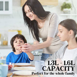 darrahopens Appliances > Kitchen Appliances EUROCHEF Soup Maker Blender Smoothie Compact Hot Cold Stainless Steel Mixer