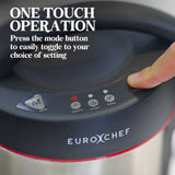 darrahopens Appliances > Kitchen Appliances EUROCHEF Soup Maker Blender Smoothie Compact Hot Cold Stainless Steel Mixer