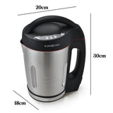 darrahopens Appliances > Kitchen Appliances EUROCHEF Soup Maker Blender Smoothie Compact Hot Cold Stainless Steel Mixer