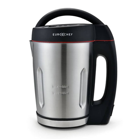 darrahopens Appliances > Kitchen Appliances EUROCHEF Soup Maker Blender Smoothie Compact Hot Cold Stainless Steel Mixer