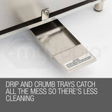 darrahopens Appliances > Kitchen Appliances EuroGrille Portable Pizza Oven BBQ Camping LPG Gas Benchtop Stainless Steel