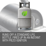 darrahopens Appliances > Kitchen Appliances EuroGrille Portable Pizza Oven BBQ Camping LPG Gas Benchtop Stainless Steel
