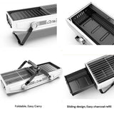 Darrahopens Appliances > Kitchen Appliances Foldable Portable Charcoal Frying Grill Grilling Outdoor Tabletop BBQ Grill For Camping Hiking Picnics