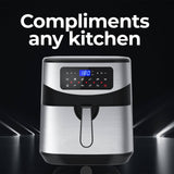 darrahopens Appliances > Kitchen Appliances Kitchen Couture 12 Litre Air Fryer Multifunctional LCD One Touch Display Silver