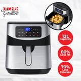 darrahopens Appliances > Kitchen Appliances Kitchen Couture 12 Litre Air Fryer Multifunctional LCD One Touch Display Silver