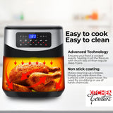 darrahopens Appliances > Kitchen Appliances Kitchen Couture 12 Litre Air Fryer Multifunctional LCD One Touch Display Silver