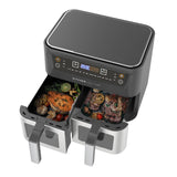 Darrahopens Appliances > Kitchen Appliances Kitchen Couture Dual View 2 x 5 Litre (10 Litre) Air Fryer Stainless Steel