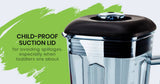 darrahopens Appliances > Kitchen Appliances POLYCOOL 2L Commercial Blender Mixer Food Processor Smoothie Ice Crush Black