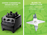 darrahopens Appliances > Kitchen Appliances POLYCOOL 2L Commercial Blender Mixer Food Processor Smoothie Ice Crush Black