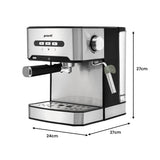 Darrahopens Appliances > Kitchen Appliances Pronti 1.6L Automatic Coffee Espresso Machine with Steam Frother