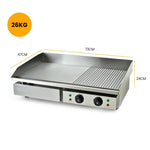 Darrahopens Appliances > Kitchen Appliances THERMOMATE Electric Griddle Commercial Stainless Steel 4400W BBQ Grill Hot Plate Extra Large