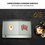 Darrahopens Appliances > Kitchen Appliances THERMOMATE Electric Griddle Commercial Stainless Steel 4400W BBQ Grill Hot Plate Extra Large