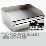 darrahopens Appliances > Kitchen Appliances THERMOMATE Electric Griddle Grill BBQ Hot Plate Commercial Stainless Steel