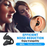 Darrahopens Appliances Ultra Soft Silicone Ear Plug Noise Reduction Flexible Reusable Study Sleep Plugs