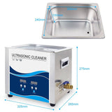 Darrahopens Appliances > Vacuum Cleaners 10L Digital Ultrasonic Cleaner Jewelry Ultra Sonic Bath Degas Parts Cleaning