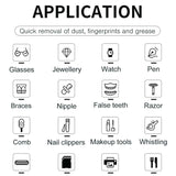 Darrahopens Appliances > Vacuum Cleaners 600ml Ultrasonic Jewellery Cleaner Mini Pink - Portable Personal Sonic Bath