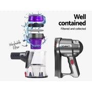 darrahopens Appliances > Vacuum Cleaners Devanti Corded Handheld Bagless Vacuum Cleaner - Purple and Silver