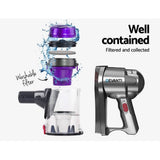 darrahopens Appliances > Vacuum Cleaners Devanti Corded Handheld Bagless Vacuum Cleaner - Purple and Silver