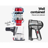 darrahopens Appliances > Vacuum Cleaners Devanti Corded Handheld Bagless Vacuum Cleaner - Red and Silver