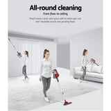 darrahopens Appliances > Vacuum Cleaners Devanti Corded Handheld Bagless Vacuum Cleaner - Red and Silver