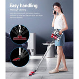 darrahopens Appliances > Vacuum Cleaners Devanti Corded Handheld Bagless Vacuum Cleaner - Red and Silver