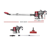 darrahopens Appliances > Vacuum Cleaners Devanti Corded Handheld Bagless Vacuum Cleaner - Red and Silver