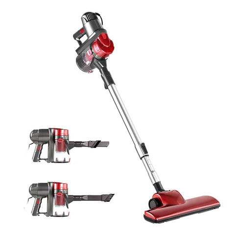 darrahopens Appliances > Vacuum Cleaners Devanti Corded Handheld Bagless Vacuum Cleaner - Red and Silver